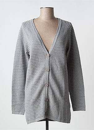 Vestă cu mâneci lungi gri ICHI femeie