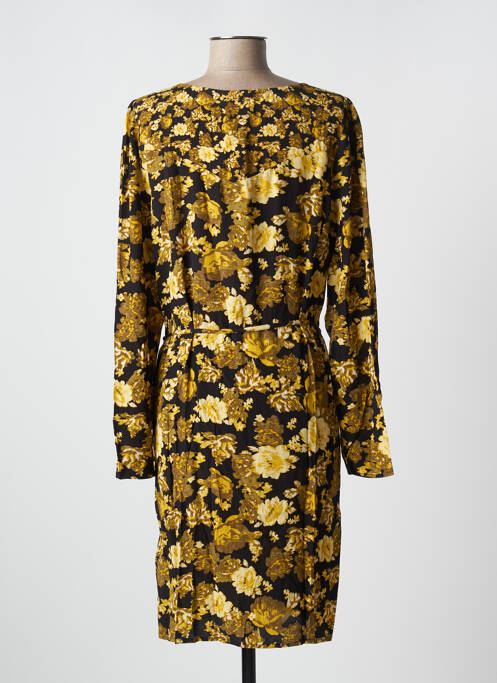 Rochie midi galben ICHI femeie