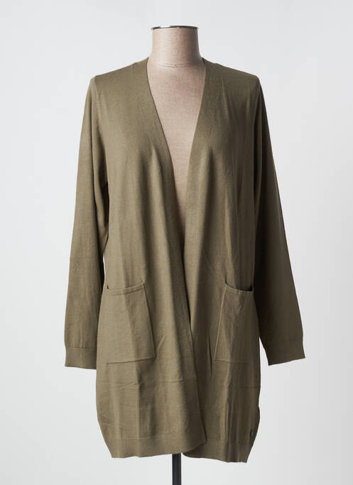 Vestă cu mâneci lungi verde CREAM femeie