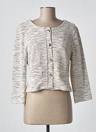 Jachete casual guler rotund bej CREAM femme