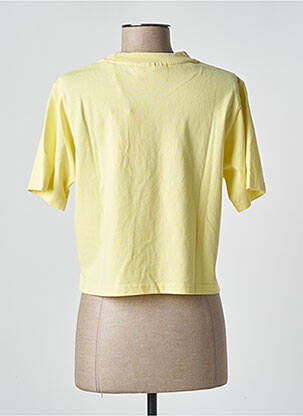 Tricou croială dreaptă mâneci scurte galben JJXX femeie