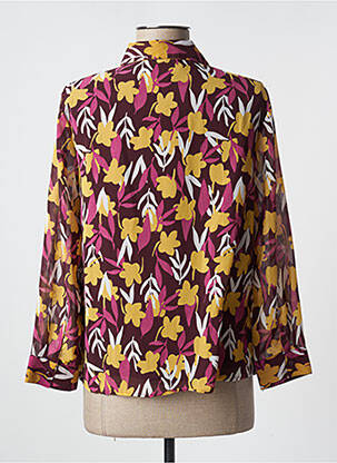 Cămașă imprimeu floral mâneci lungi violet VERO MODA femeie