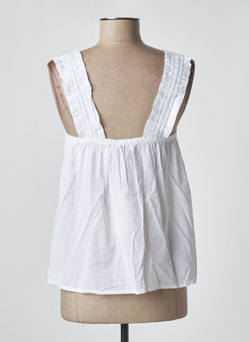 Top alb CREAM femeie