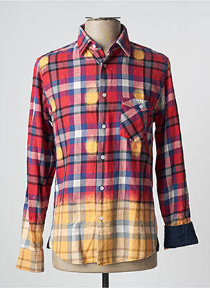 Cămașă cu mâneci lungi roșu RECYCLED bărbat