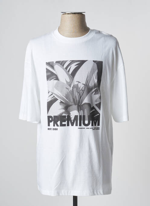 Tricou alb JACK & JONES bărbat