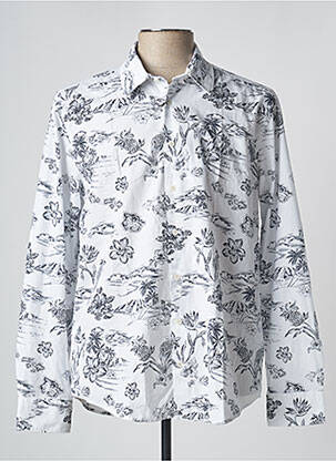 Cămașă cu mâneci lungi alb SEIDEN STICKER bărbat