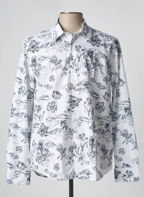 Cămașă cu mâneci lungi alb SEIDEN STICKER bărbat