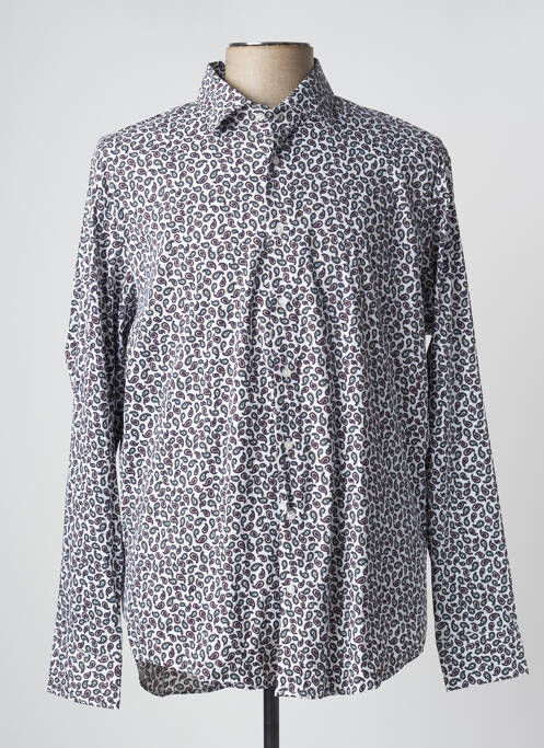 Cămașă cu mâneci lungi alb SEIDEN STICKER bărbat