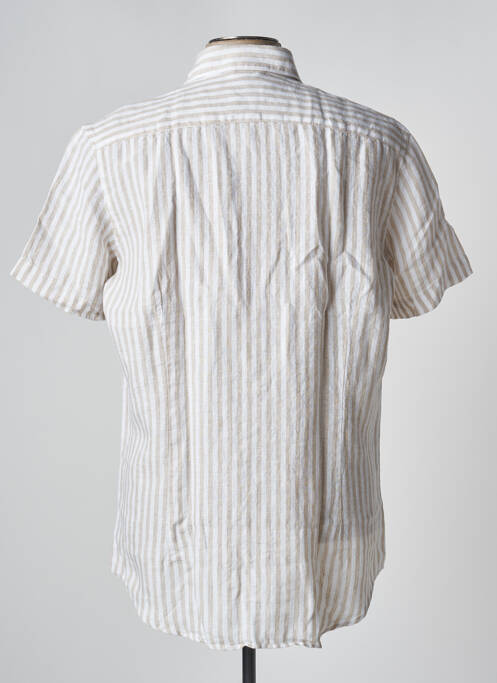 Cămașă cu mâneci scurte bej SEIDEN STICKER bărbat