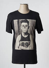Tricou croială dreaptă mâneci scurte negru JACK & JONES bărbat