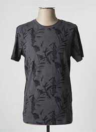 Tricou croială dreaptă mâneci scurte gri JACK & JONES bărbat
