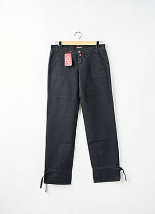 Pantalon drept țesătură poplin mărime normală negru BE YOU K femeie