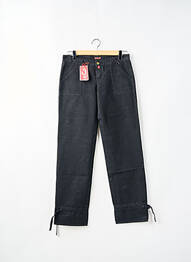 Pantalon drept țesătură poplin mărime normală negru BE YOU K femme