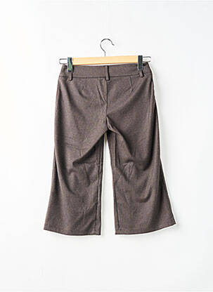 Pantalon trei sferturi croială dreaptă maro PAKO LITTO femeie
