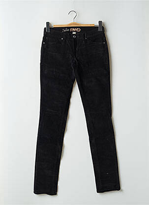 Pantalon slim talie joasă talie joasă negru RWD femeie