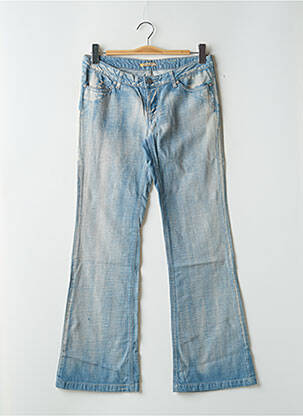 Blugi bootcut buzunare talie joasă albastru SCHOOL RAG femeie