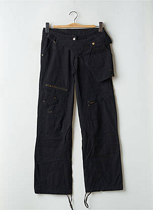 Pantalon cargo croială dreaptă mărime normală negru TWO ANGLE femeie
