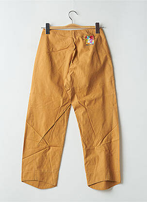 Pantalon trei sferturi croială dreaptă mărime normală portocalie BE YOU K femeie