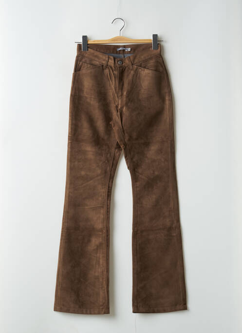 Pantalon drept maro TEDDY SMITH femeie