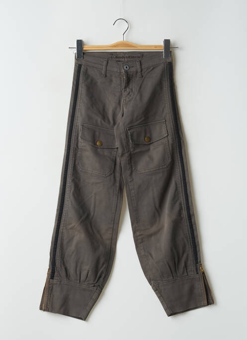 Pantalon drept țesătură poplin mărime normală gri LA BRIGADA INTERNACIONAL femme