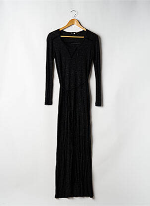 Rochie lungă mâneci lungi mâneci lungi negru COZETE femeie