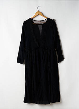 Rochie midi mâneci lungi mâneci lungi negru KILIBBI femeie