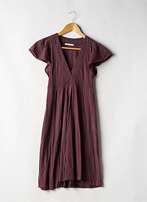 Rochie midi mâneci scurte mâneci scurte violet VANESSA BRUNO femeie