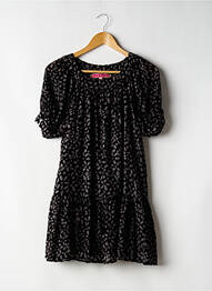 Rochie scurtă croială evazată mâneci scurte negru MANOUSH femme