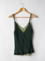 Top croială cambrată bretele subțiri verde ZADIG & VOLTAIRE femme