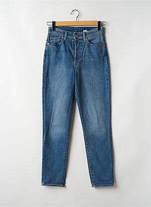 Blugi croială Mom albastru H&M femeie