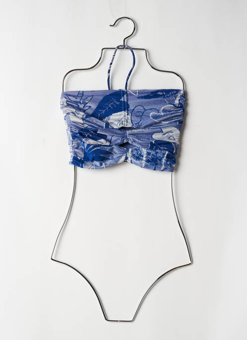 Top albastru ZARA femeie