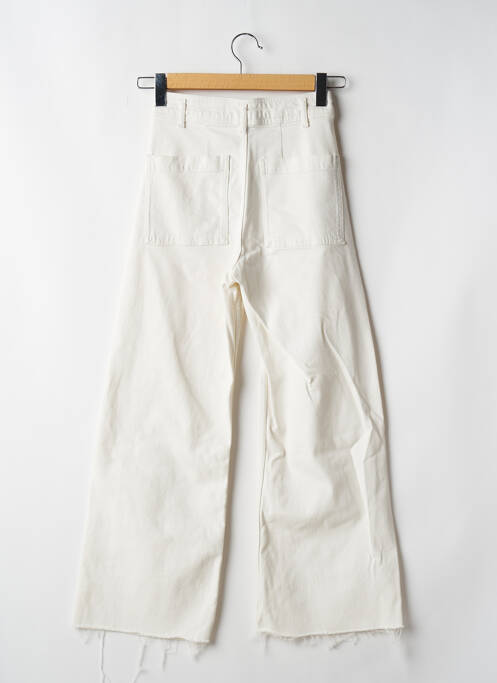 Blugi cu croială largă alb ZARA femeie