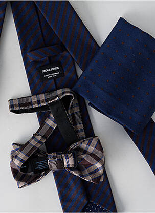 Cravată imprimeu dungi albastru JACK & JONES bărbat