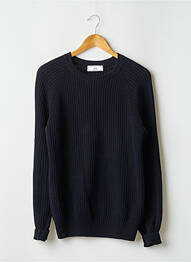 Pulover guler rotund mâneci lungi negru AMI ALEXANDRE MATTIUSSI homme