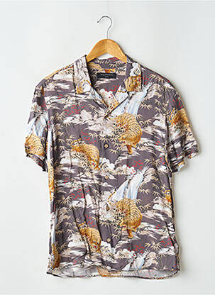 Cămașă cu mâneci scurte gri ALLSAINTS bărbat