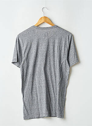 Tricou țesătură melanj mâneci scurte gri CURRENTE/ELLIOTT bărbat