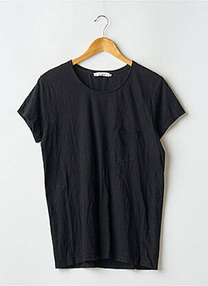 Tricou croială dreaptă mâneci scurte negru SAMSOE & SAMSOE bărbat
