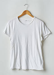 Tricou croială dreaptă mâneci scurte alb MAISON STANDARDS homme