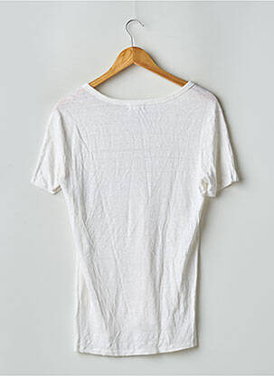 Tricou țesătură melanj mâneci scurte alb MAISON STANDARDS bărbat