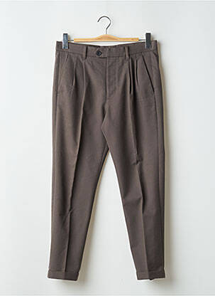 Pantalon slim talie cu cleme mărime normală maro ALLSAINTS bărbat