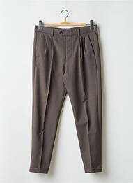 Pantalon slim talie cu cleme mărime normală maro ALLSAINTS bărbat