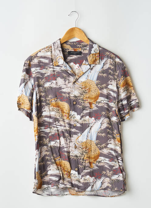 Cămașă cu mâneci scurte gri ALLSAINTS bărbat