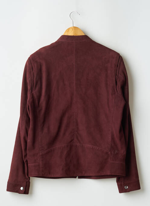 Geacă din piele roșu INSIMA bărbat