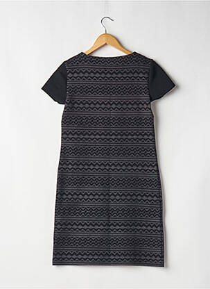 Rochie midi imprimeu fantezie mâneci scurte negru ARMAND THIERY femeie