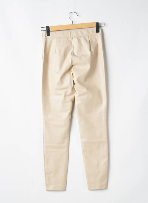 Pantalon slim bej ZARA femeie