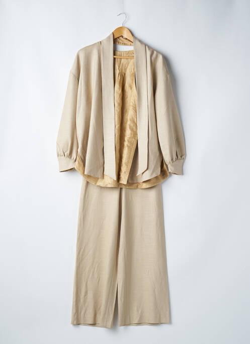 Set pantaloni bej MAISON LA LUNE femeie