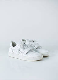 Adidași material neted toc plat până la 3 cm alb SONGE LAB femme
