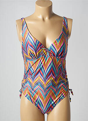 Costum de baie dintr-o singură piesă elasticitate top triunghiuri albastru PRIMADONNA femeie