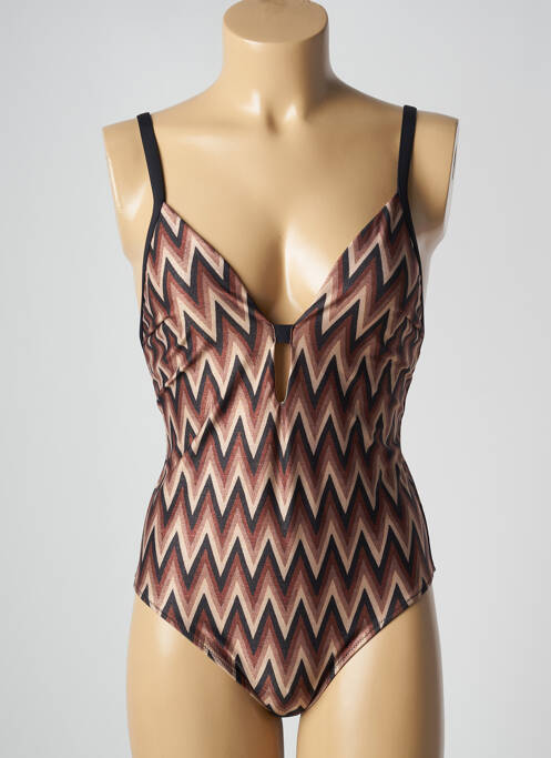 Costum de baie dintr-o singură piesă maro MARIE JO femeie