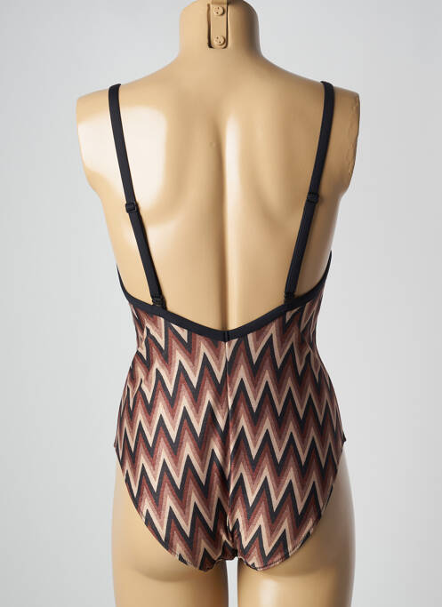 Costum de baie dintr-o singură piesă maro MARIE JO femeie